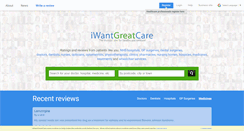 Desktop Screenshot of iwantgreatcare.org