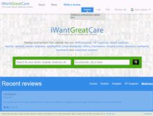 Tablet Screenshot of iwantgreatcare.org
